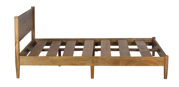 Porter Designs Porter Sunset Solid Mango Wood Queen Bed - Mid-century Elegance With Durable Design & Easy Assembly Brown Wood 04-108-14-8623