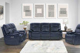 Parker House Parker Living Axel - Admiral Power Reclining Sofa Loveseat and Recliner Admiral 83% Polyester. 17% PU (W) MAXE-321-ADM