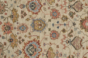 Feizy Rugs Carrington Hand Knotted Wool Rug - Timeless Oushak Motifs With Rich Colors And Durable Design Ivory,Red,Blue Wool 9826805fbgerstf99