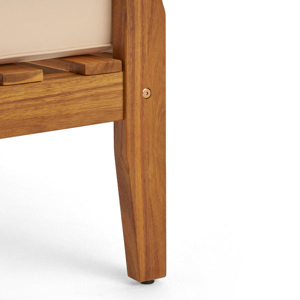 English Elm Christopher Knight Home® - Peyton Outdoor Loveseat & Coffee Table Set – Stylish Acacia Wood Design With Water-Resistant Cushions 57972.00SETBEI