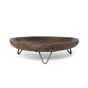 Wooden Round Footed Serivng Tray EAW36097 Park Hill