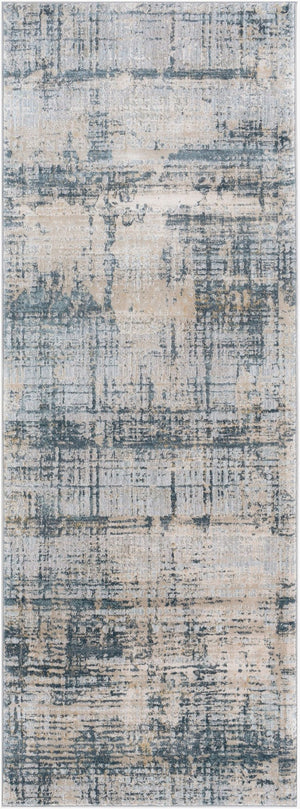 Livabliss Brunswick Machine Woven Turkish Area Rug with High Low Pile Texture for Large Living Rooms Pale Blue, Dust 2'7" x 10' BWK2300-2710