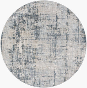 Livabliss Brunswick Machine Woven Turkish Area Rug with High Low Pile Texture for Large Living Rooms Pale Blue, Dust 6'7" x 6'7" BWK2300-67RD