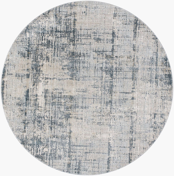 Livabliss Brunswick Machine Woven Turkish Area Rug with High Low Pile Texture for Large Living Rooms Pale Blue, Dust 6'7" x 6'7" BWK2300-67RD