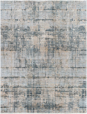 Livabliss Brunswick Machine Woven Turkish Area Rug with High Low Pile Texture for Large Living Rooms Pale Blue, Dust 7'10" x 10'2" BWK2300-710103