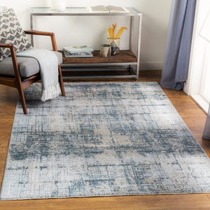 Livabliss Brunswick Machine Woven Turkish Area Rug with High Low Pile Texture for Large Living Rooms Pale Blue, Dust 2'7" x 10' BWK2300-2710