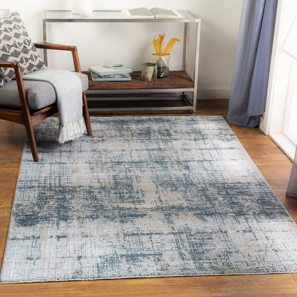 Livabliss Brunswick Machine Woven Turkish Area Rug with High Low Pile Texture for Large Living Rooms Pale Blue, Dust 2'7" x 10' BWK2300-2710