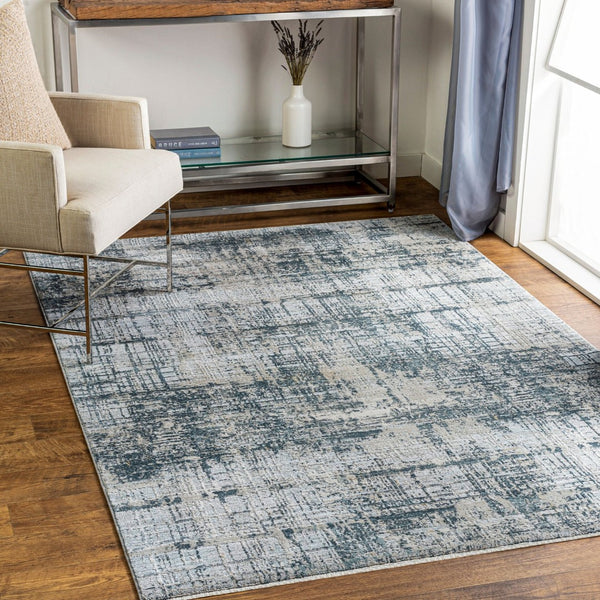Livabliss Brunswick Machine Woven Turkish Area Rug with High Low Pile Texture for Large Living Rooms Pale Blue, Dust 10' x 13'11" BWK2300-1014