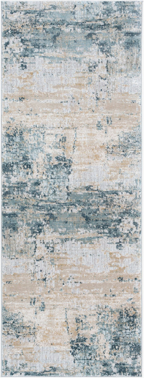 Livabliss Brunswick Geometric Area Rug Mid-century Modern Fringe Large Living Room Floor Accent Dusty Sage, Lig 2'7" x 10' BWK2302-2710