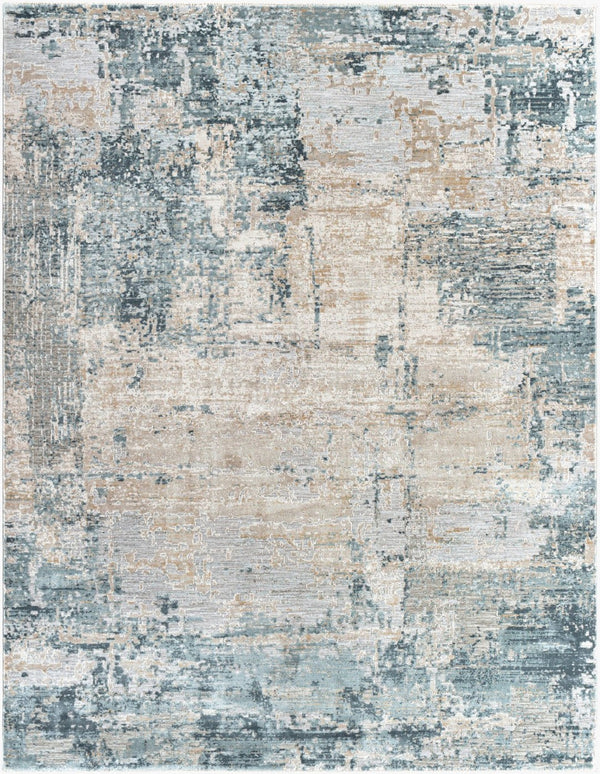 Livabliss Brunswick Geometric Area Rug Mid-century Modern Fringe Large Living Room Floor Accent Dusty Sage, Lig 7'10" x 10'2" BWK2302-710103