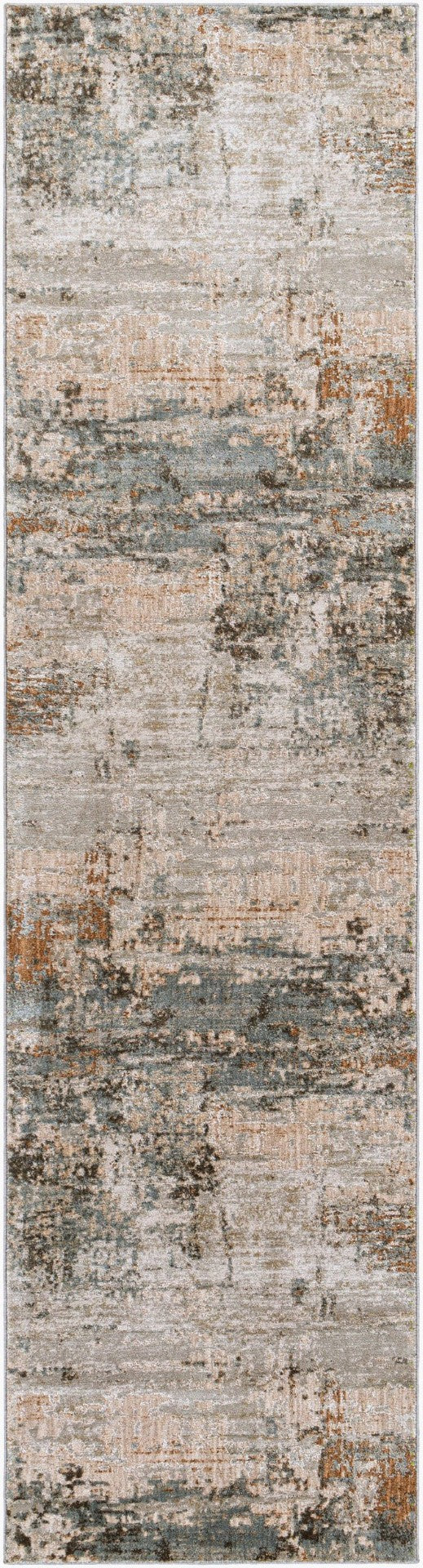 Livabliss Brunswick Geometric Machine Woven Area Rug with Knotted Fringe for Living Rooms Dusty Sage, Cha 2'7" x 10' BWK2303-2710