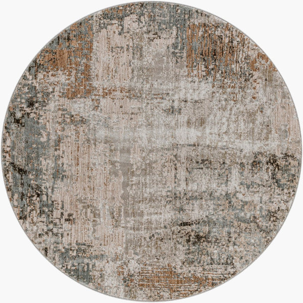 Livabliss Brunswick Geometric Machine Woven Area Rug with Knotted Fringe for Living Rooms Dusty Sage, Cha 5'3" x 5'3" BWK2303-53RD