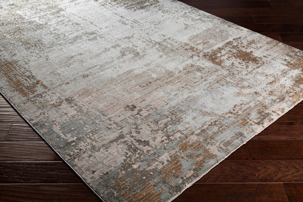 Livabliss Brunswick Geometric Machine Woven Area Rug with Knotted Fringe for Living Rooms Dusty Sage, Cha 6'7" x 9'6" BWK2303-6796