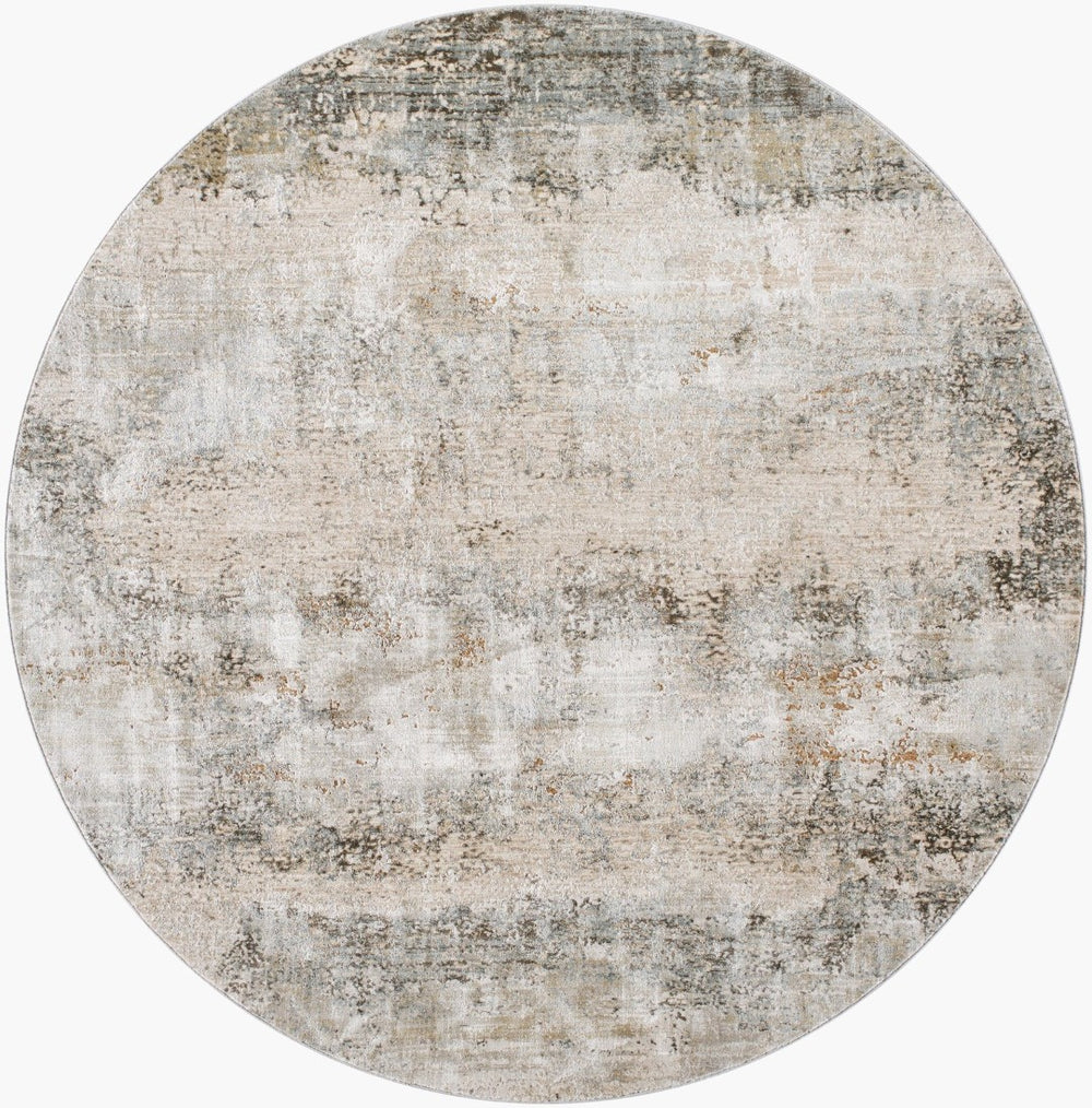 Livabliss Brunswick Geometric Mid-century Area Rug with Fringe Trim for Large Living Rooms Dusty Sage, Tau 5'3" x 5'3" BWK2305-53RD