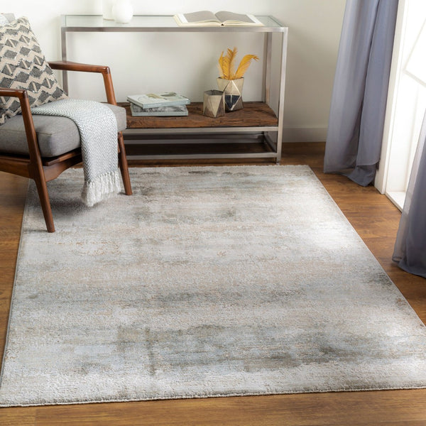 Livabliss Brunswick Geometric Mid-century Area Rug with Fringe Trim for Large Living Rooms Dusty Sage, Tau 2'7" x 7'3" BWK2305-2773