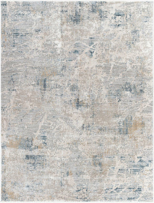 Livabliss Brunswick Geometric Fringe Area Rug Machine Woven Polypropylene for Large Living Rooms Pale Blue, Dust 7'10" x 10'2" BWK2306-710103