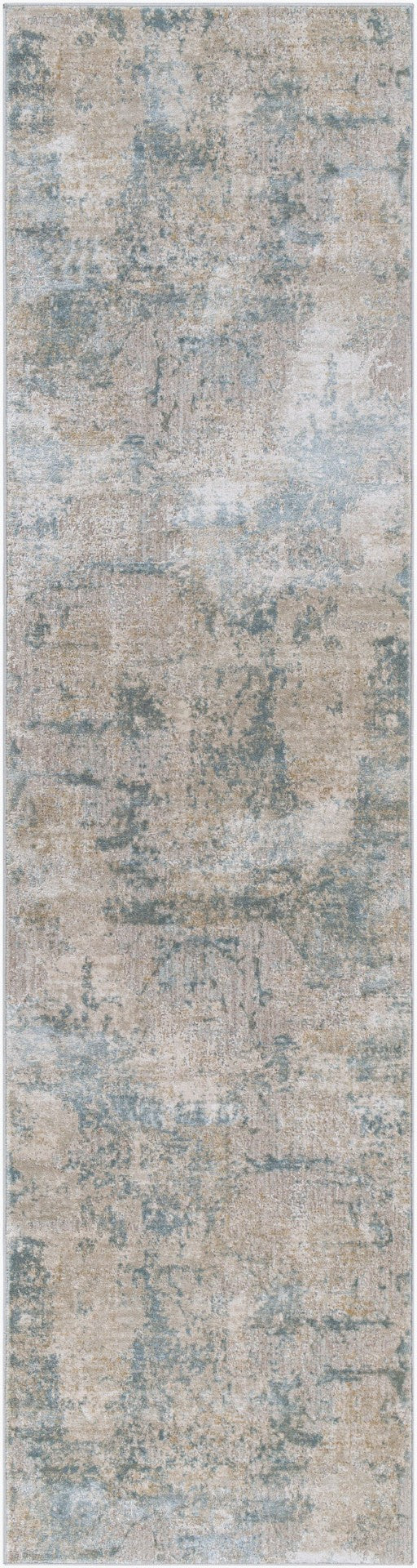 Livabliss Brunswick Geometric High Low Pile Area Rug Turkish Woven Polypropylene Living Room Floor Dusty Sage, Tau 2'7" x 10' BWK2307-2710