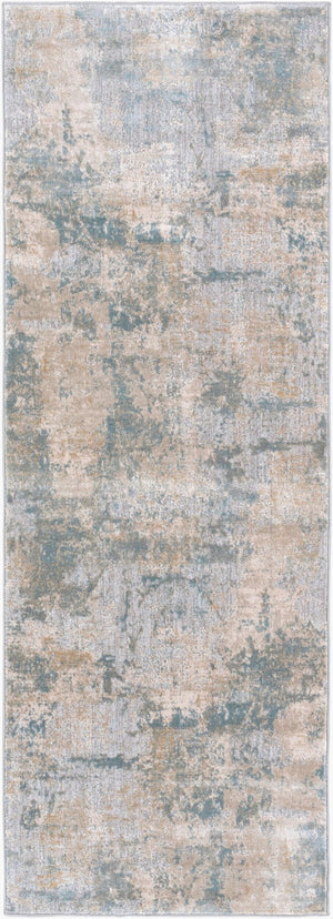 Livabliss Brunswick Geometric High Low Pile Area Rug Turkish Woven Polypropylene Living Room Floor Dusty Sage, Tau 2'7" x 7'3" BWK2307-2773