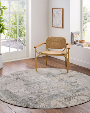 Livabliss Brunswick Geometric Machine Woven Area Rug with High Low Pile for Living Rooms Dusty Sage, Tau 7'10" x 7'10" BWK2308-710RD