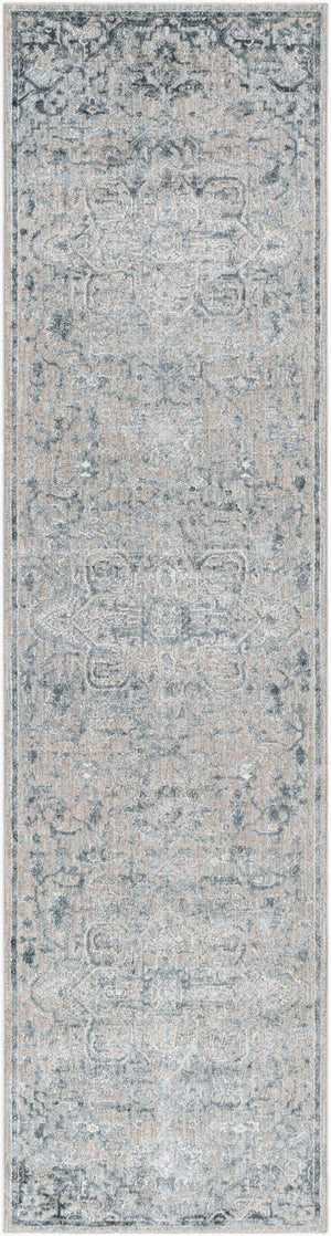 Livabliss Brunswick Medallion Area Rug with Tassel Fringe for Large Living or Dining Rooms Dusty Sage, Lig 2'7" x 10' BWK2310-2710