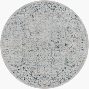 Livabliss Brunswick Medallion Area Rug with Tassel Fringe for Large Living or Dining Rooms Dusty Sage, Lig 5'3" x 5'3" BWK2310-53RD
