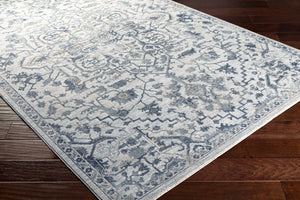 Livabliss Brunswick Medallion Area Rug with Tassel Fringe for Large Living or Dining Rooms Dusty Sage, Lig 5' x 7'5" BWK2310-575