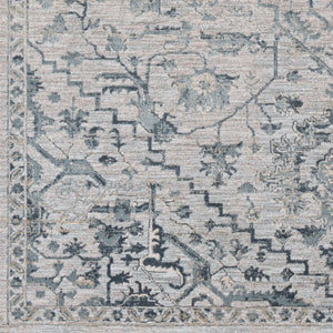 Livabliss Brunswick Medallion Area Rug with Tassel Fringe for Large Living or Dining Rooms Dusty Sage, Lig 5' x 7'5" BWK2310-575