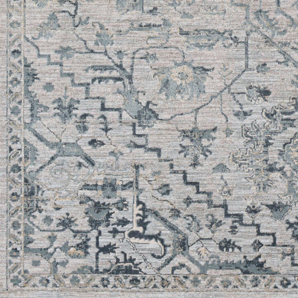 Livabliss Brunswick Medallion Area Rug with Tassel Fringe for Large Living or Dining Rooms Dusty Sage, Lig 5' x 7'5" BWK2310-575