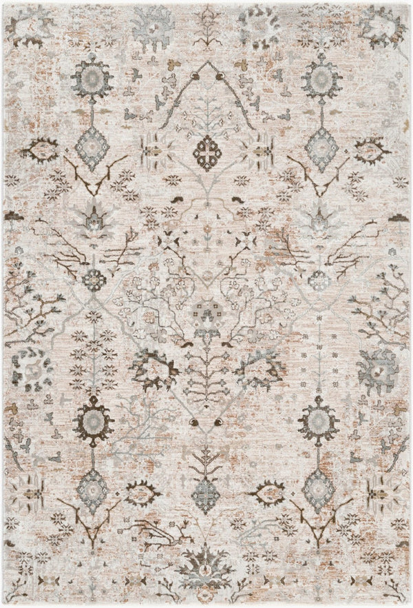 Livabliss Brunswick Traditional Fringe Area Rug Polypropylene Woven for Living and Dining Rooms Taupe, Light Be 9' x 12'2" BWK2311-9122