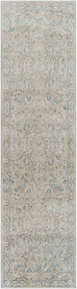 Livabliss Brunswick Traditional Fringe Area Rug Polypropylene Blend for Formal Living Dining Rooms Light Beige, Ta 2'7" x 10' BWK2313-2710
