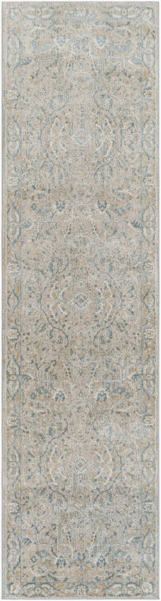 Livabliss Brunswick Traditional Fringe Area Rug Polypropylene Blend for Formal Living Dining Rooms Light Beige, Ta 2'7" x 10' BWK2313-2710