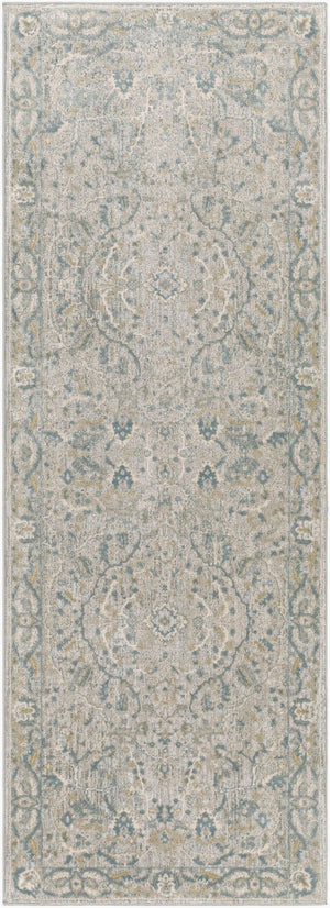 Livabliss Brunswick Traditional Fringe Area Rug Polypropylene Blend for Formal Living Dining Rooms Light Beige, Ta 2'7" x 7'3" BWK2313-2773