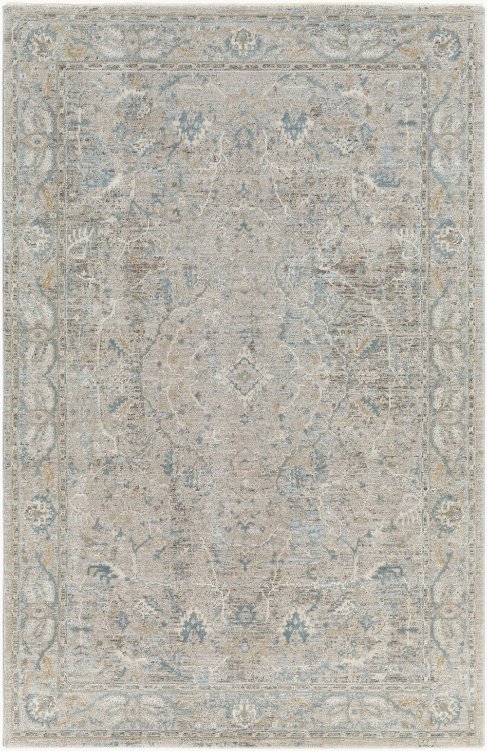 Livabliss Brunswick Traditional Fringe Area Rug Polypropylene Blend for Formal Living Dining Rooms Light Beige, Ta 5' x 7'5" BWK2313-575
