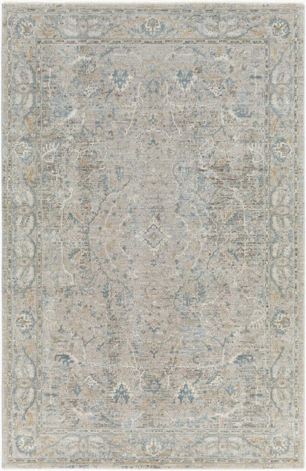 Livabliss Brunswick Traditional Fringe Area Rug Polypropylene Blend for Formal Living Dining Rooms Light Beige, Ta 5' x 7'5" BWK2313-575