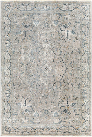 Livabliss Brunswick Traditional Fringe Area Rug Polypropylene Blend for Large Living Spaces Deep Teal, Dust 10' x 13'11" BWK2314-1014