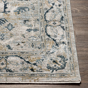 Livabliss Brunswick Traditional Fringe Area Rug Polypropylene Blend for Large Living Spaces Deep Teal, Dust 10' x 13'11" BWK2314-1014