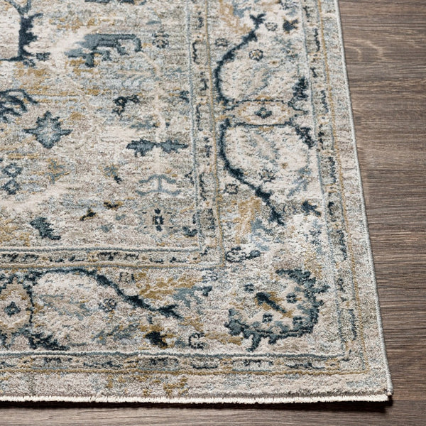 Livabliss Brunswick Traditional Fringe Area Rug Polypropylene Blend for Large Living Spaces Deep Teal, Dust 10' x 13'11" BWK2314-1014
