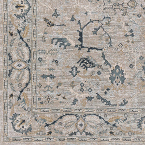 Livabliss Brunswick Traditional Fringe Area Rug Polypropylene Blend for Large Living Spaces Deep Teal, Dust 10' x 13'11" BWK2314-1014