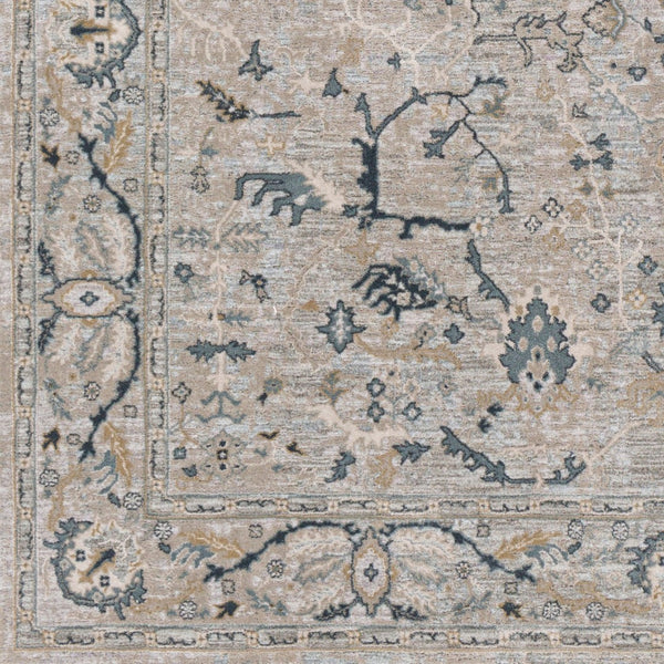 Livabliss Brunswick Traditional Fringe Area Rug Polypropylene Blend for Large Living Spaces Deep Teal, Dust 10' x 13'11" BWK2314-1014