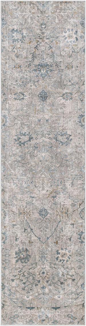 Livabliss Brunswick Traditional Fringe Area Rug Plush Polypropylene Blend for Large Living Rooms Dusty Sage, Lig 2'7" x 10' BWK2315-2710