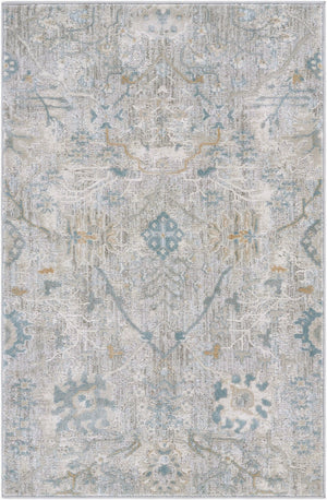Livabliss Brunswick Traditional Fringe Area Rug Plush Polypropylene Blend for Large Living Rooms Dusty Sage, Lig 2'7" x 3'11" BWK2315-274