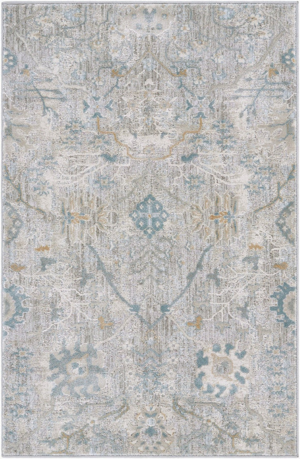 Livabliss Brunswick Traditional Fringe Area Rug Plush Polypropylene Blend for Large Living Rooms Dusty Sage, Lig 2'7" x 3'11" BWK2315-274