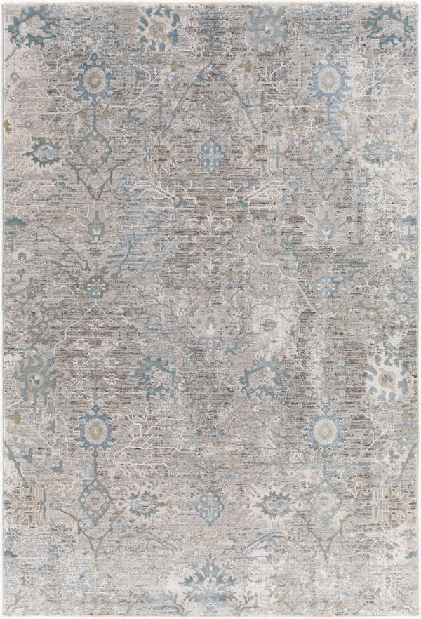 Livabliss Brunswick Traditional Fringe Area Rug Plush Polypropylene Blend for Large Living Rooms Dusty Sage, Lig 10' x 13'11" BWK2315-1014