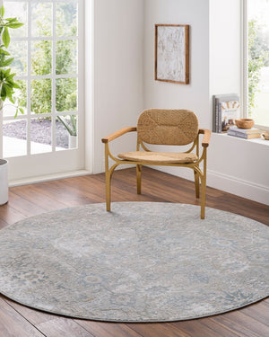Livabliss Brunswick Traditional Fringe Area Rug Plush Polypropylene Blend for Large Living Rooms Dusty Sage, Lig 7'10" x 7'10" BWK2315-710RD