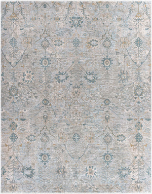 Livabliss Brunswick Traditional Fringe Area Rug Plush Polypropylene Blend for Large Living Rooms Dusty Sage, Lig 7'10" x 10'2" BWK2315-710103