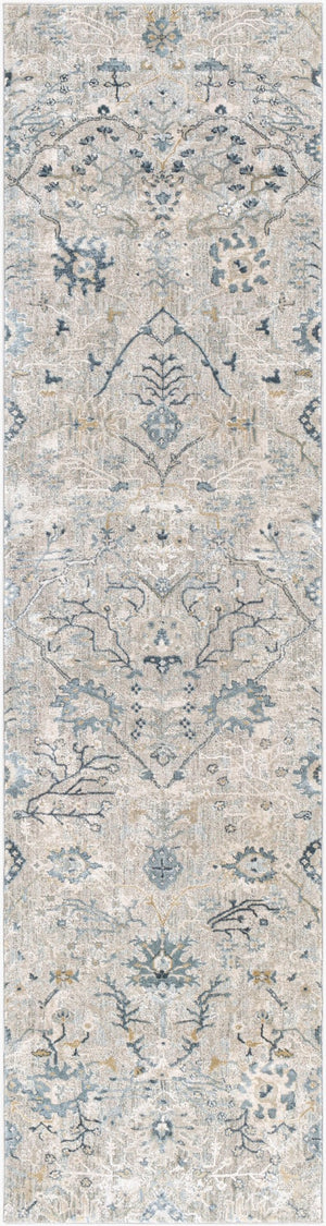 Livabliss Brunswick Traditional Fringe Area Rug Woven Polypropylene Blend for Living Room Entryway Dusty Sage, Lig 2'7" x 10' BWK2316-2710