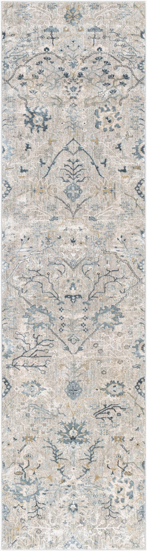 Livabliss Brunswick Traditional Fringe Area Rug Woven Polypropylene Blend for Living Room Entryway Dusty Sage, Lig 2'7" x 10' BWK2316-2710