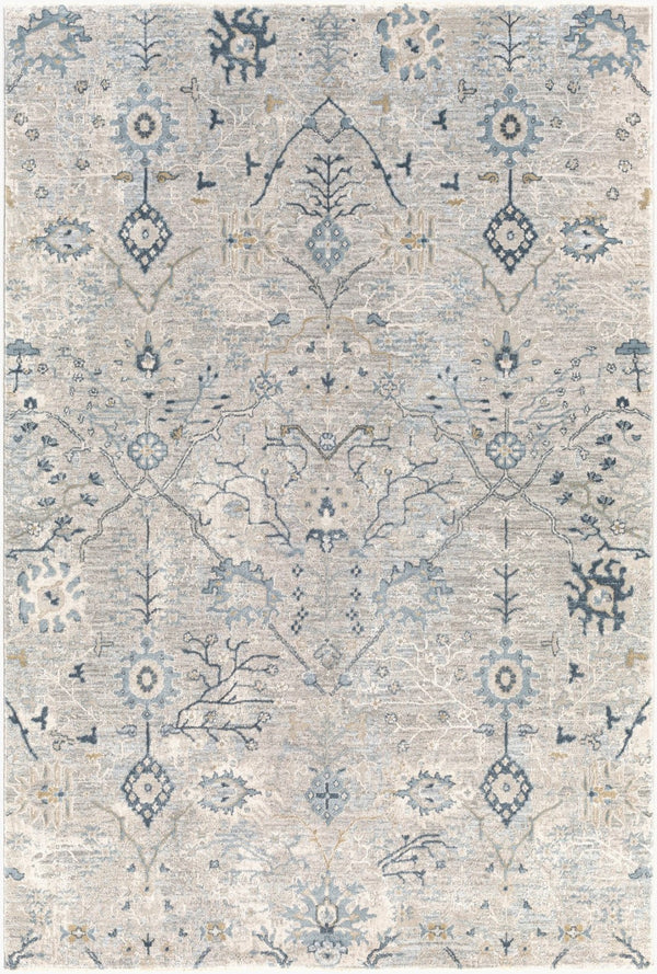 Livabliss Brunswick Traditional Fringe Area Rug Woven Polypropylene Blend for Living Room Entryway Dusty Sage, Lig 9' x 12'2" BWK2316-9122