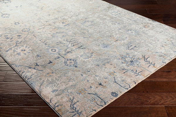 Livabliss Brunswick Traditional Fringe Area Rug Woven Polypropylene Blend for Living Room Entryway Dusty Sage, Lig 5'3" x 5'3" BWK2316-53RD