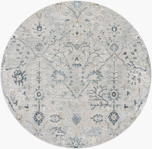 Livabliss Brunswick Traditional Fringe Area Rug Woven Polypropylene Blend for Living Room Entryway Dusty Sage, Lig 6'7" x 6'7" BWK2316-67RD